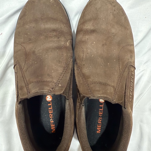 Merrell women's Jungle Moc suede upper Brown slip-on Loafers size 7.5 - Picture 10 of 14